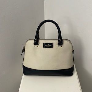 Kate Spade Black and Cream Handle Bag